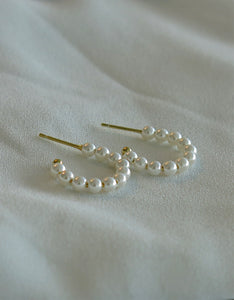 Ariel Mini Pearl Hoops